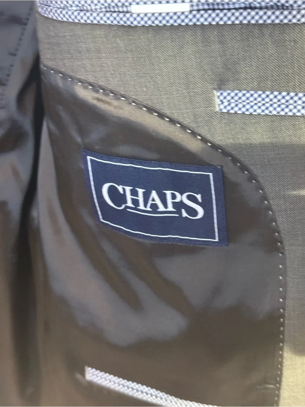 Chaps Men's Gray Notch Lapel Sport Coat